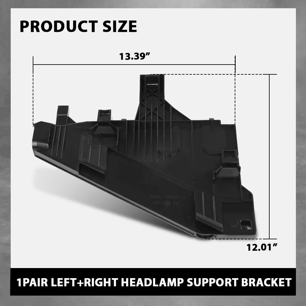 G-PLUS Headlight Support Bracket Left+Right Pair Compatible with Land Rover Freelander 2 2006-2014