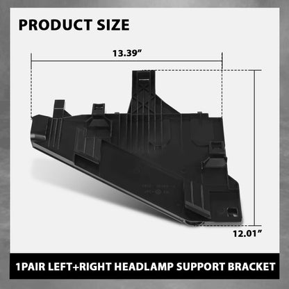 G-PLUS Headlight Support Bracket Left+Right Pair Compatible with Land Rover Freelander 2 2006-2014