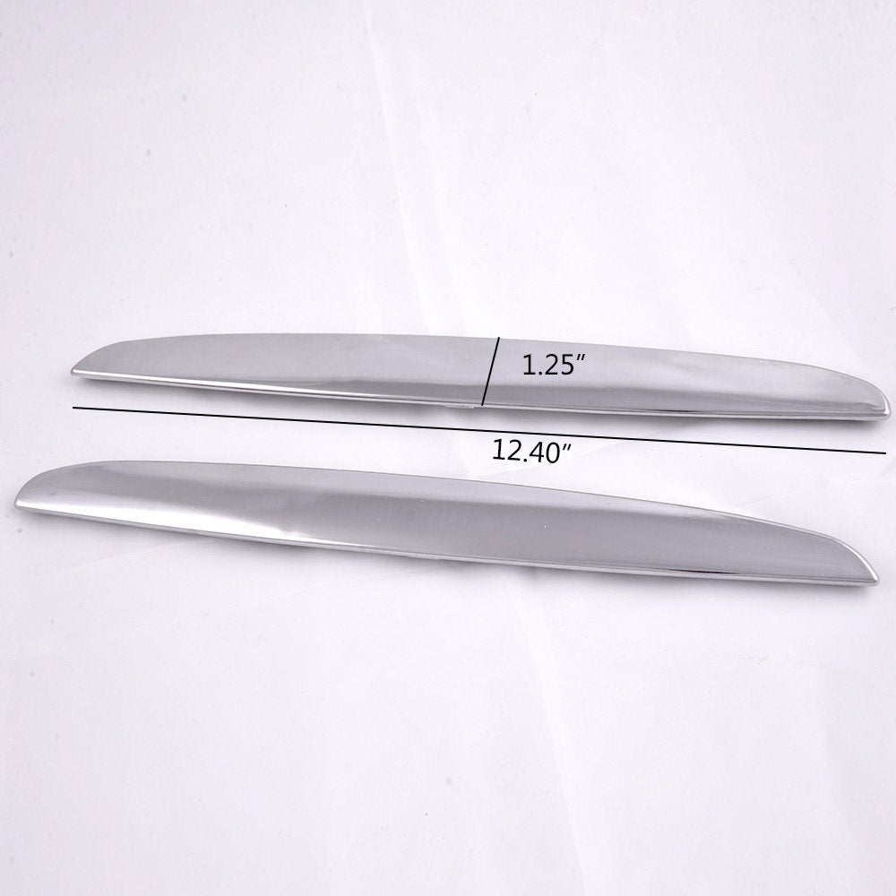 4PCS Silver Front Bumper Kidney Grille Hood Grills Replacement For BMW E90 E91 2005-2008 3-Series 320i 325i 330i 323i 328i Sedan Wagon 2006 2007