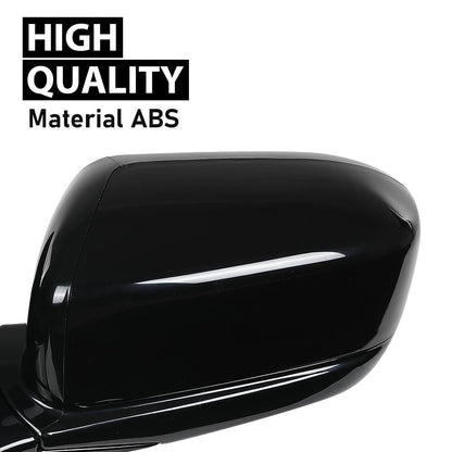G-PLUS Power Mirror Left Driver Side Compatible with Honda Accord Sedan 4-Door 2003-2007 Manual Folding 3-Pin HO1320152 76250SDAA13ZA Glossy Black