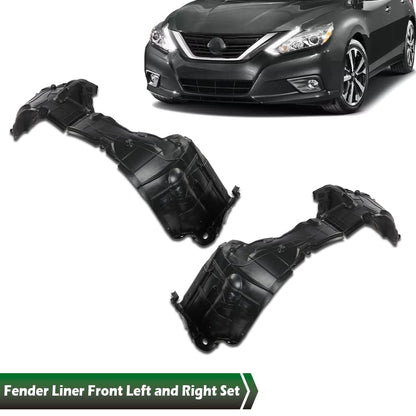 G-PLUS Front Left Driver & Right Passenger Side Fender Liner 2pcs Compatible with 2015-2021 Murano 638409UF0A-PFM NI1249155 638435AA0A-PFM NI1248155