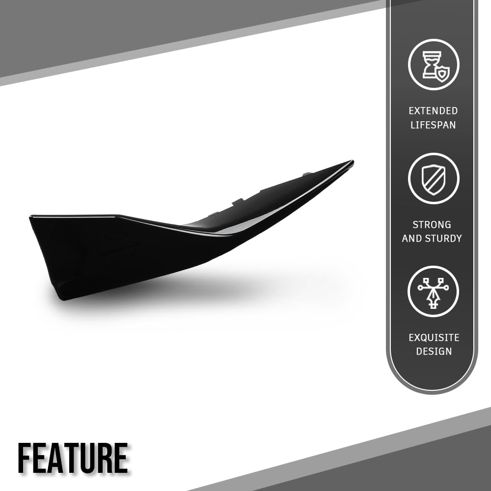 G-PLUS Right Front Bumper Side Lower Molding Trim Compatible with Toyota Camry SE 2025 TO1047135, 52712AQ040 Glossy Black