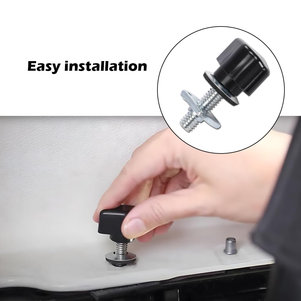G-PLUS Universal Easy On Off Hard Top Fasteners Nuts Bolts Fits Jeep Wrangler YJ/TJ/JK Models 1987-2017