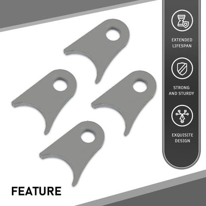 G-PLUS 4-pack Weld On Shock Tab/Shock Mount Tube Mounts Compatible with Tubes 1.5" Fit 1.25"-2" Tube Diameter