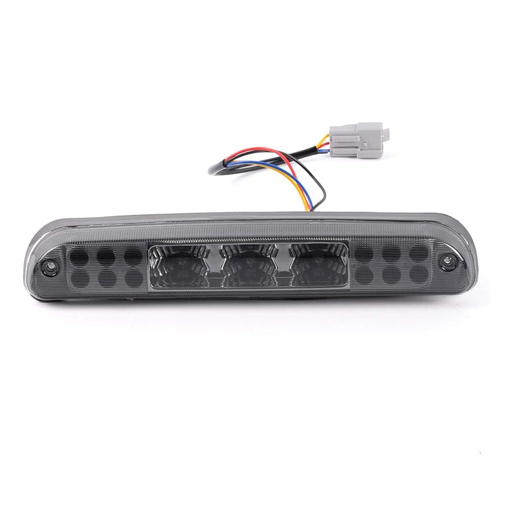 G-PLUS LED 3rd Brake Light, Compatible with Ford F250 F350 F450 F550 Super Duty 99-16/Ranger 93-11/Ford Explorer 01-05/Mazda B-Series 93-10 (Clear Housing Smoky Lens)