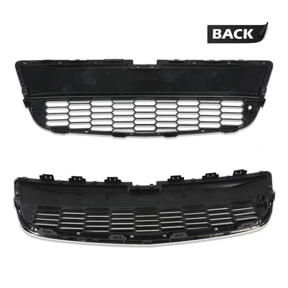 G-PLUS Front Bumper Lower Grille Compatible with Chevy Sonic LS/LT/LTZ 2012-2016 Chrome Grill Shell Trim w/Black Insert 95227395 GM1036139