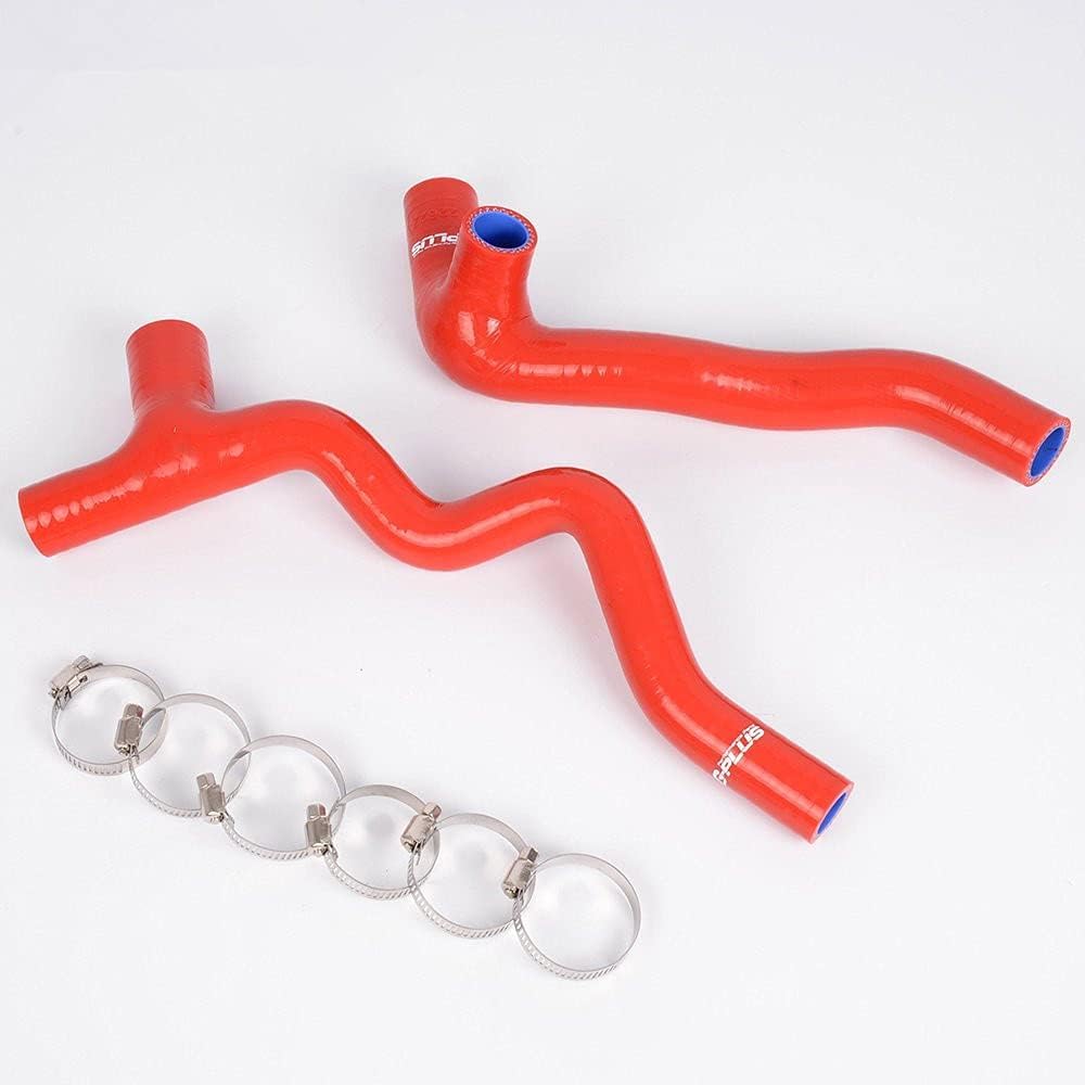 G-PLUS Silicone Crankcase Breather Hose Clamps Kit Compatible with VW Golf Jetta GTI GLI TT Audi 1.8T 1999-2005 Red