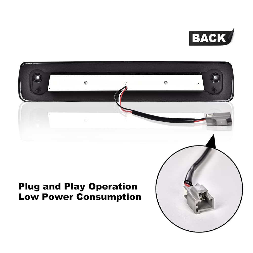 G-PLUS Rear High Mount 3RD Third I Brake Light Stop Tail light Lamp Compatible with Colorado 2015 2016 2017 2018/Canyon GM25971002 52019397 Rear Cab Roof Tail Center Lamp