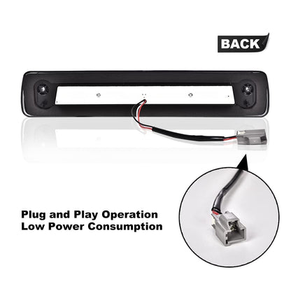 G-PLUS Rear High Mount 3RD Third I Brake Light Stop Tail light Lamp Compatible with Colorado 2015 2016 2017 2018/Canyon GM25971002 52019397 Rear Cab Roof Tail Center Lamp