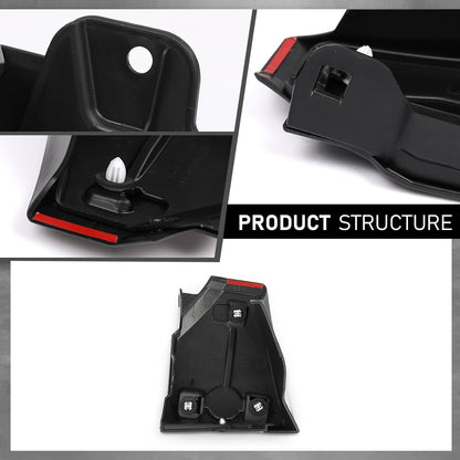 G-PLUS Fender Molding Front Lower Passenger Side Compatible with Toyota Highlander 2020-2023 TO1299100, 756010E090C0 Black