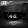 G-PLUS LED Fog Light Front Bumper Lamp Right Side Compatible with Volvo XC90 XC60 S90 V90 2016-2024 31395866 Black