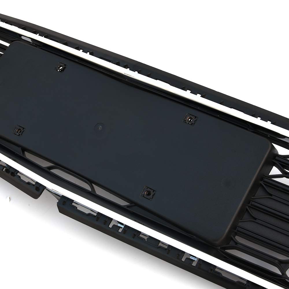 G-PLUS Honeycomb Grille Mesh Assembly Black Covers Automotive Car Front Bumper Lower Grille Compatible with Chevy Cruze 2016-2018
