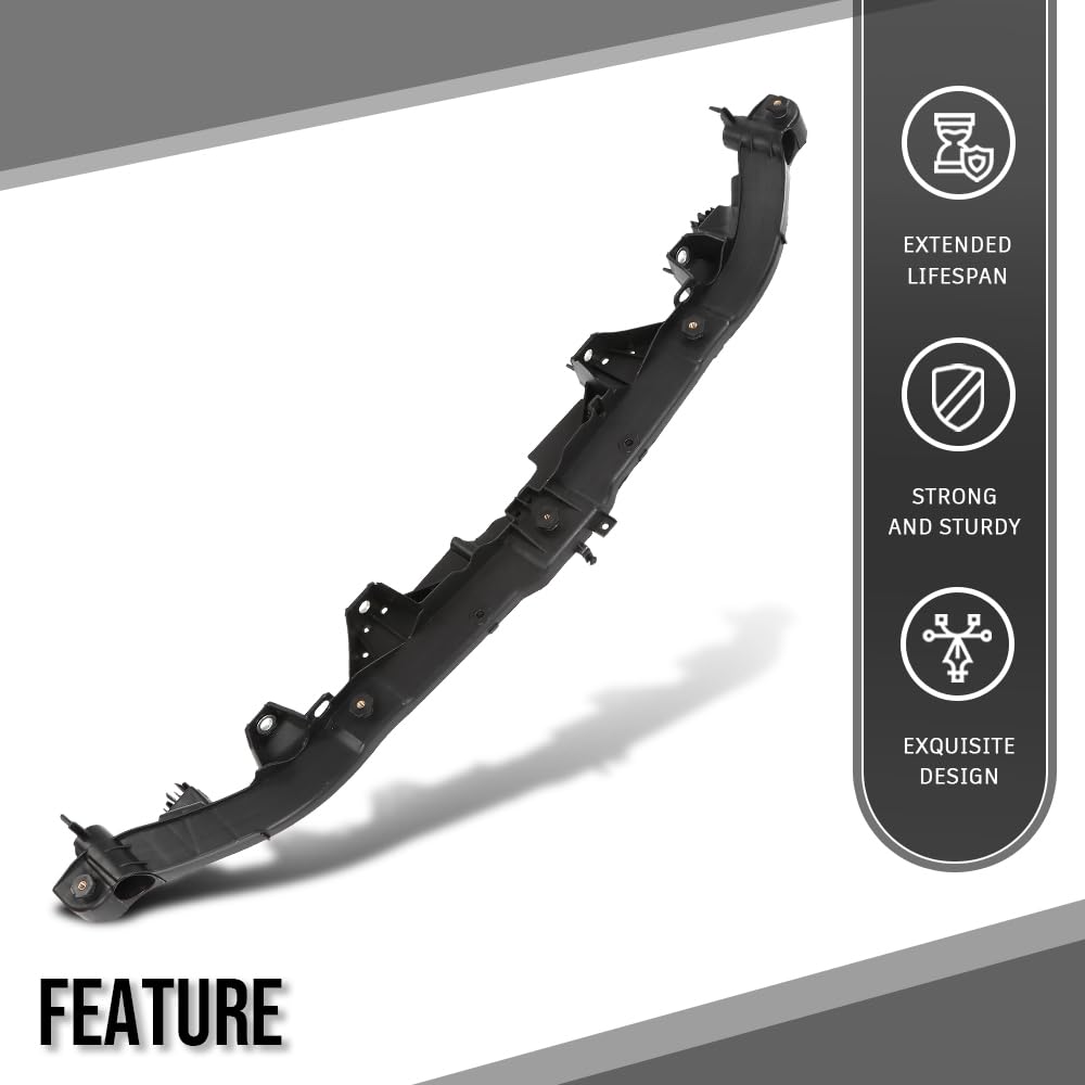 G-PLUS Front Radiator Support Compatible with Porsche Cayenne All Engine 3.0L 3.6L 4.8L 2011 2012 2013 2014 2015 2016 2017 2018 95850593140 Black