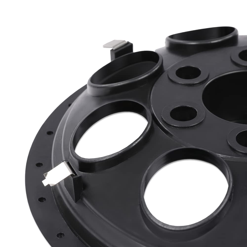 G-PLUS 10" Black Wheel Cover Hub Caps Compatible with EZGO Club Car and Yamaha Golf Cart Hubcaps Set of 4