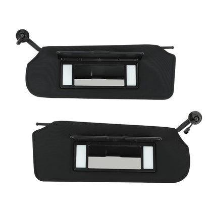 G-PLUS Sun Visor Vanity Mirror Sunvisors Shaded Compatible with Chevy C5 Corvette (8 Cyl, 5.7L) 1997 1998 1999 2000 2001 2002 2003 2004 1Pair Black Sun Visors 10442033 10442034
