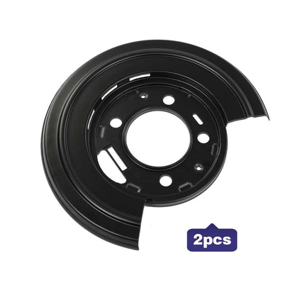 G-PLUS New Rear Brake Dust Shield Backing Plates Pair Compatible with 2000-2005 Ford Excursion/2000-2010 Ford F250 Super Duty TN02044