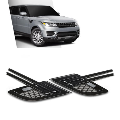 G-PLUS Fender Vent Grille Trim Louver Compatible with Land Rover Range Rover Sport 2014-2017 Without SVR Black