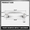 G-PLUS Front Bumper Reinforcement Impact Absorber Compatible with Fiat 500X Pop/Lounge/Easy 2016, Fit Jeep Renegade Limited/Latitude/Sport 2015-2018 68247223AA, CH1006236