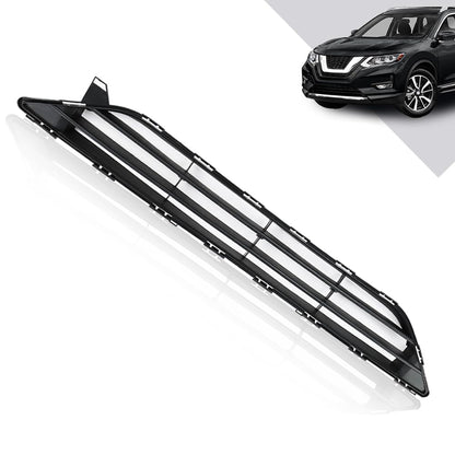 G-PLUS Front Bumper Grille Insert Compatible with Nissan Rogue 2017 2018 2019 Lower Radiator Hood Grill Assembly 622546FL0A