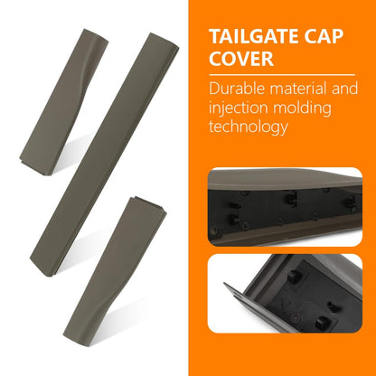 G-PLUS Tailgate Molding 3pc Set Compatible with 2011-2016 Ford F250 & F350 Super Duty King Ranch