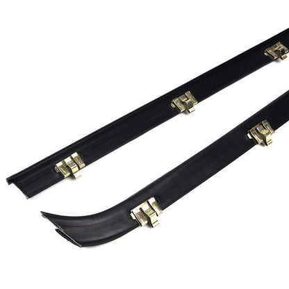 G-PLUS Weatherstrip Window Seal Car Window Moulding Trim Compatible with Chevy GMC Pickup Truck 1981-1986 Black Set of 4 Door Window Moulding Trim Weatherstrip Seal Belt FO1930104 FO1930103