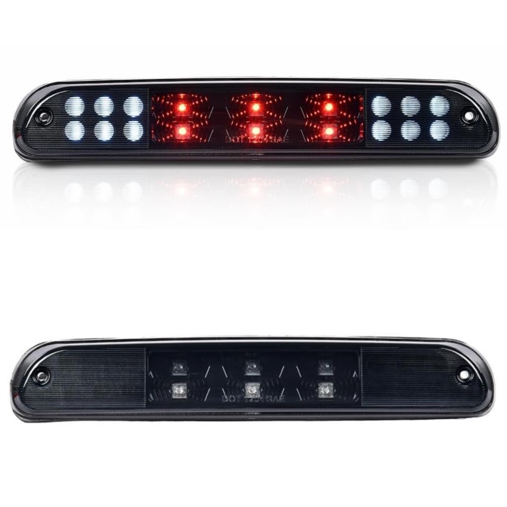 G-PLUS LED 3rd Brake Light Compatible with Ford F250 F350 F450 F550 Super Duty 1999-2015 Stop Cargo Light Smoke Lens Black Housing CC3Z13A613A,CC3Z13A613B