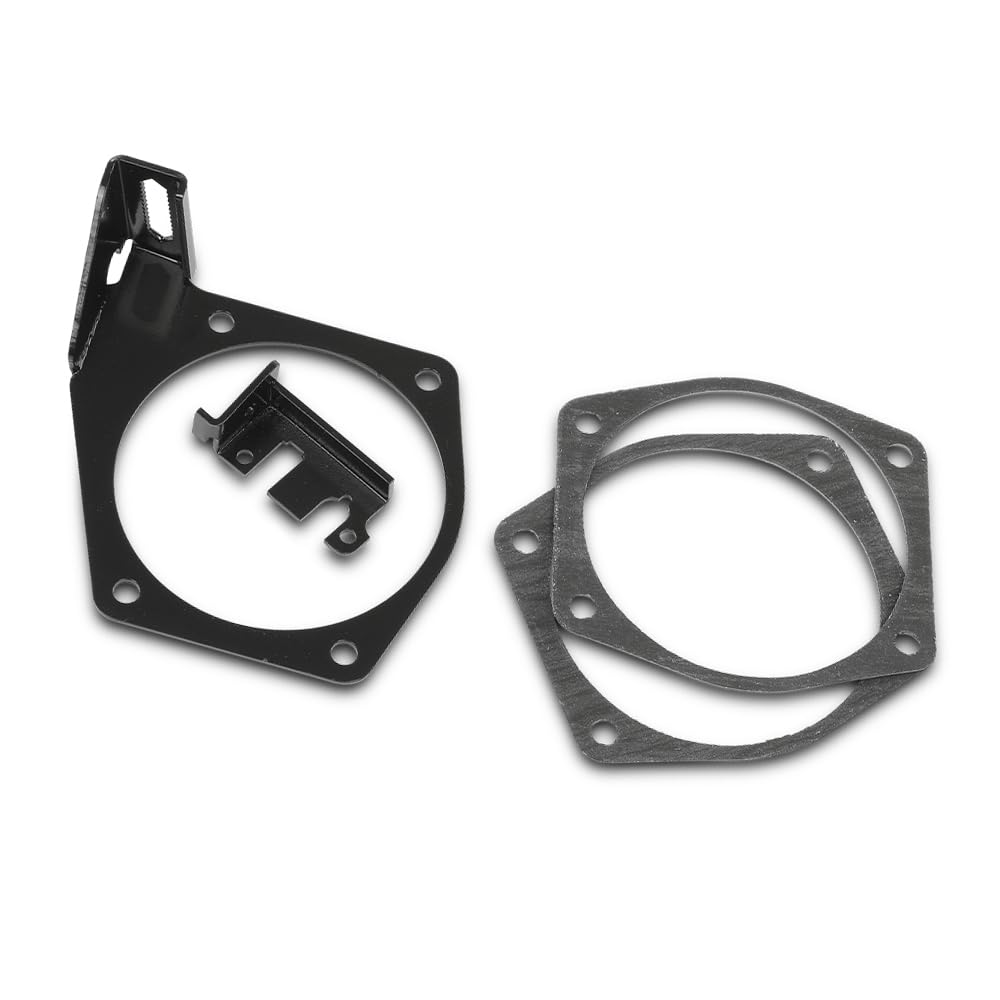 G-PLUS Throttle Body Cable Bracket Fit 92MM 102MM LSX LS LS1 LS3 LS6 LS7 4‑Bolts Drive‑By‑Cable Throttle Body Not Fit the Larger 105mm Intakes Black