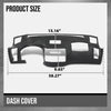 G-PLUS TPE Dash Cover Dashboard Compatible with Infiniti FX35 FX45 2003 2004 2005 Black