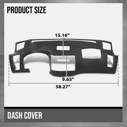 G-PLUS TPE Dash Cover Dashboard Compatible with Infiniti FX35 FX45 2003 2004 2005 Black
