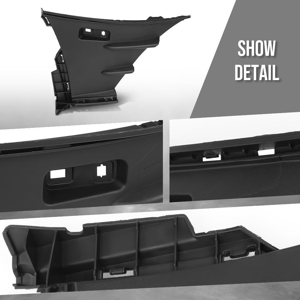 G-PLUS Front Right Side Lower Bumper Air Shield Compatible with Benz A220 & A35 AMG 2019 2020 2021 2022 With AMG Package 1778853903, MB1039211 Black