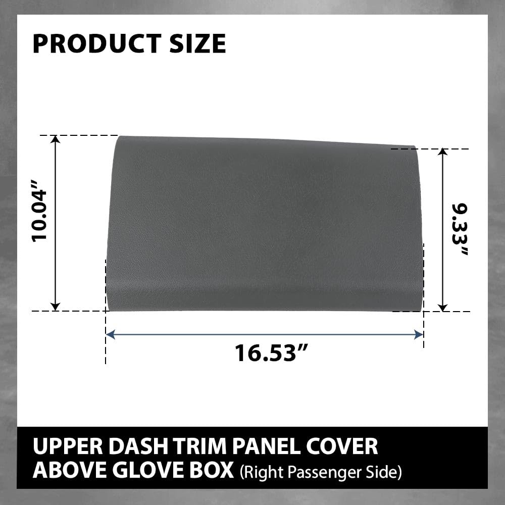 G-PLUS Dash Trim Panel Cover Right Passenger Upper Above Glovebox Gray Compatible with Ford F150 2004-2008