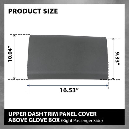 G-PLUS Dash Trim Panel Cover Right Passenger Upper Above Glovebox Gray Compatible with Ford F150 2004-2008