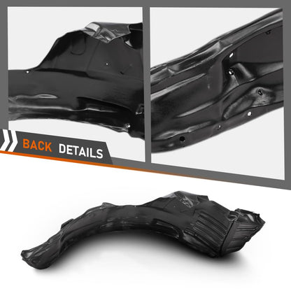 G-PLUS Inner Fender Liner Set Compatible with Su-baru Impreza 2015-2016 59110FJ080, 59110FJ090, SU1248126, SU1249126 Direct OE Replacement Black