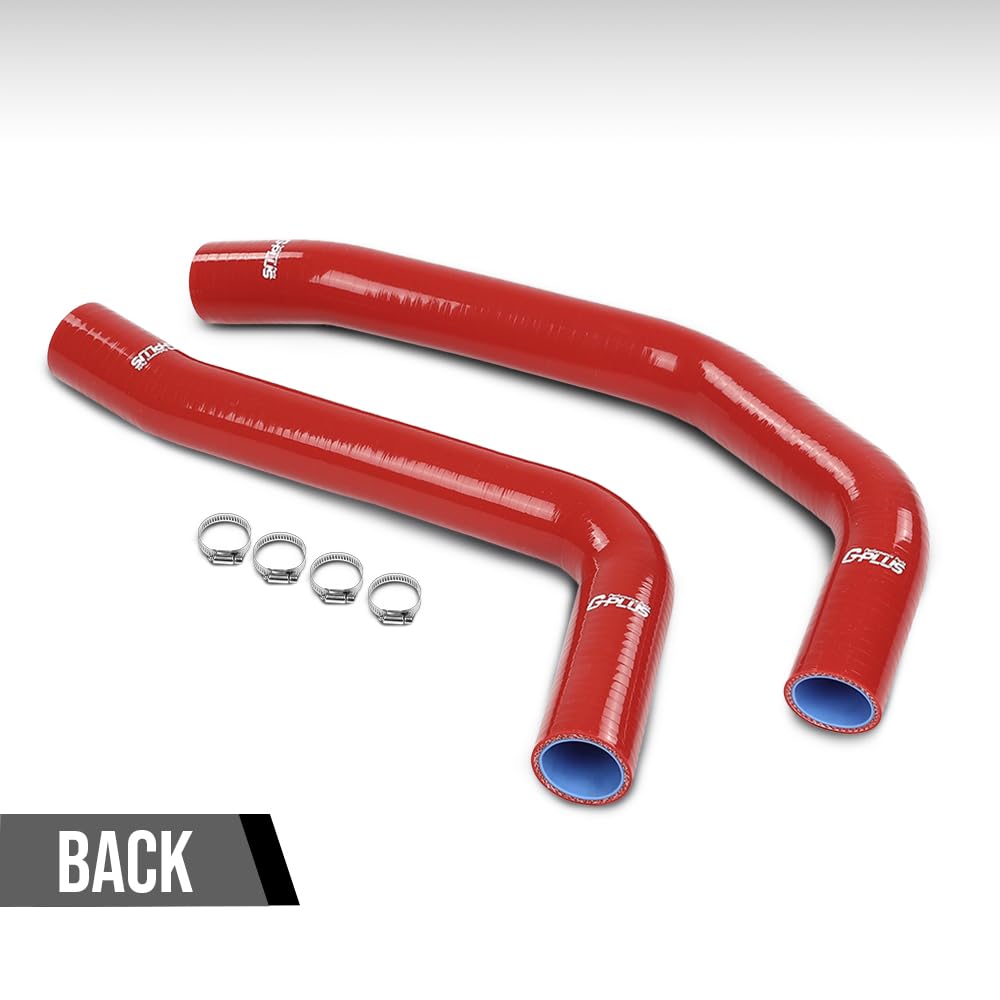 G-PLUS Upper lower Radiator Hose Compatible with Toyota Tacoma 2005-2015 (4.0L V6) Fit Toyota 4Runner 2003-2009 (4.0L V6) Fit Toyota FJ Cruiser 2007-2014 (4.0L V6) Red