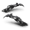 G-PLUS Front Driver and Passenger Side Fender Liner Set Compatible with Kia Sorento 2019-2020 86820C6500, 86810C6500, KI1249160, KI1248160 2PCS Black