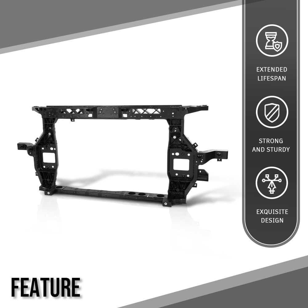 G-PLUS Radiator Support Core Compatible with Hyundai Santa Fe Hybrid Preferred 2021-2022 64101S1500, HY1225229 Black