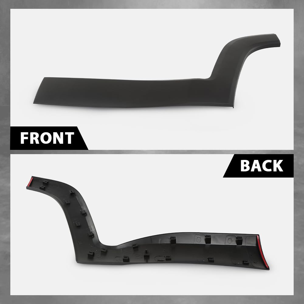 G-PLUS Rear Left Driver Side Door Molding Fender Flare Trim Compatible with Jeep Renegade 2015-2021 Wheel Opening Molding Arch Trim 5VX87LXHAA, CH1504109 Black