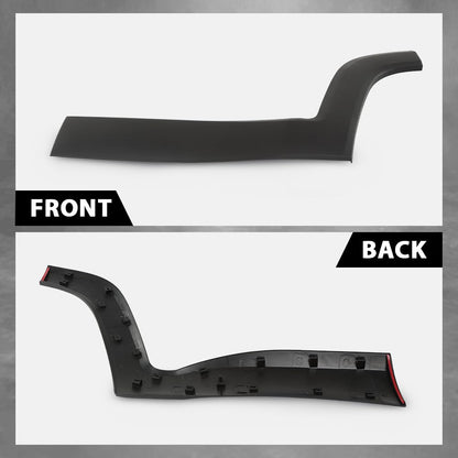 G-PLUS Rear Left Driver Side Door Molding Fender Flare Trim Compatible with Jeep Renegade 2015-2021 Wheel Opening Molding Arch Trim 5VX87LXHAA, CH1504109 Black