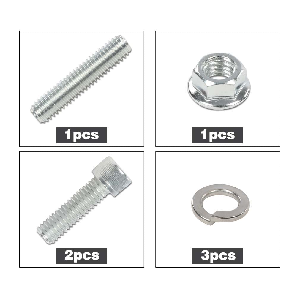 G-PLUS Small Block Stainless Steel Engine Bolt Kit Set Compatible with 265, 283, 302, 305, 327, 350, and 400 SB Chevy Engines w/Headers (NON-EFI)