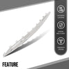 G-PLUS Front Bumper Lower Molding Trim Compatible with Benz W167 GLE / C167 Coupe/GLE 53 AMG 2020-2022 Not Fit 350 Base Sport A1678856703 Silver