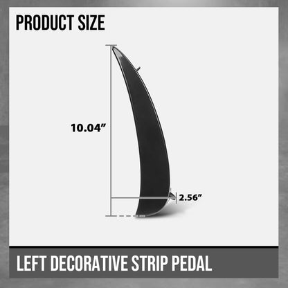 G-PLUS Bumper Face Bar Trim Molding Step Pad Front Driver Left Side Compatible with Benz E350 / E450 4Matic Sedan 2021-2022 2138856306, MB1046183 Black