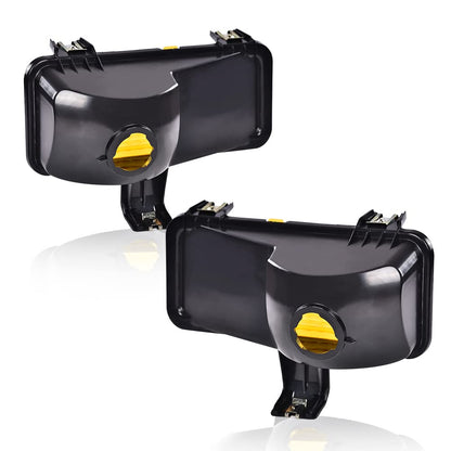 G-PLUS Front Turn Signal Light Assembly Compatible with 1981-1982 Chevy Suburban Fit Chevy Blazer PU Fit GMC Jimmy Suburban PU Driver Left Passenger Right Side Amber Lens Turning Signal Lights