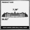 G-PLUS Front Bumper Lower Grille Shell Insert Compatible with Buick Envision 2016 2017 2018 22905952, GM1036186 Black