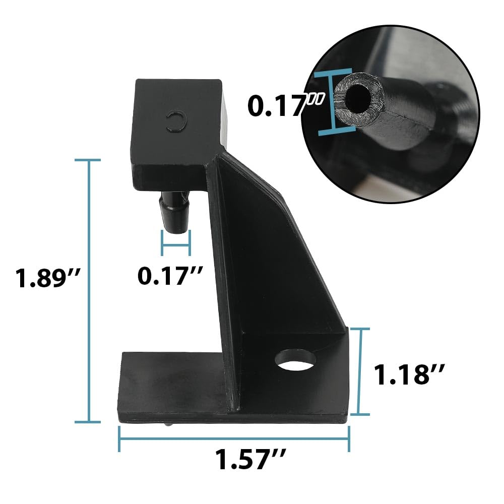 G-PLUS Windscreen Wipers Washer Nozzle Squirter Reproduct Compatible with Chevy Malibu 1978-1983/Fits Chevy Monte Carlo/SS 1978-1988 Front