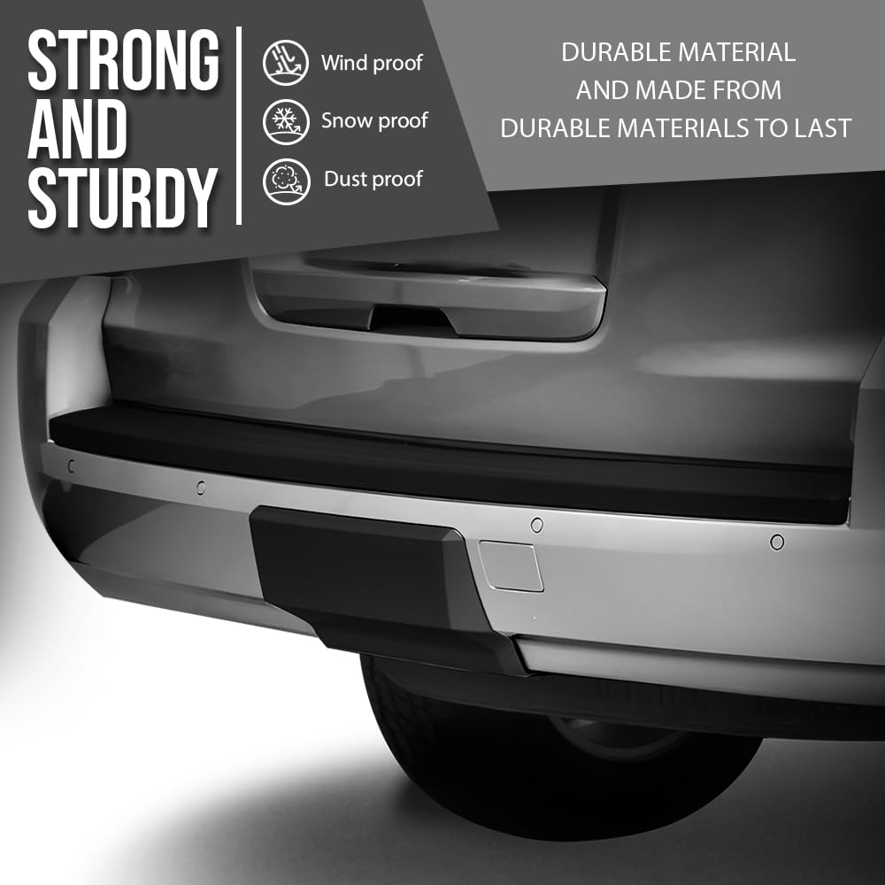 G-PLUS Rear Bumper Trailer Hitch Cover Compatible with Chevy Suburban/Tahoe 2015-2020 84025053, 23139222, 23139230 Black
