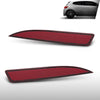 G-PLUS Rear Light Reflector Compatible with VW Scirocco 2009-2017 1K8945105B Red
