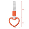 G-PLUS JDM Tsurikawa Ring Heart Subway Train Bus Car Handle Hand Straps Drift Charm,Rear Bumper Warning Ring (Orange)