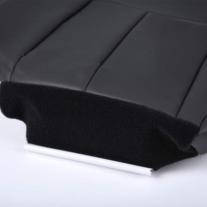 G-PLUS Replacement for Chevy Silverado 1500HD 2500HD 2003-2006/2007 Classic Leather Seat Cover Replacment Left Driver Side Bottom Dark Gray
