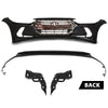 G-PLUS Front Bumper Cover Grille Set Compatible with Hyundai Elantra 2017-2018