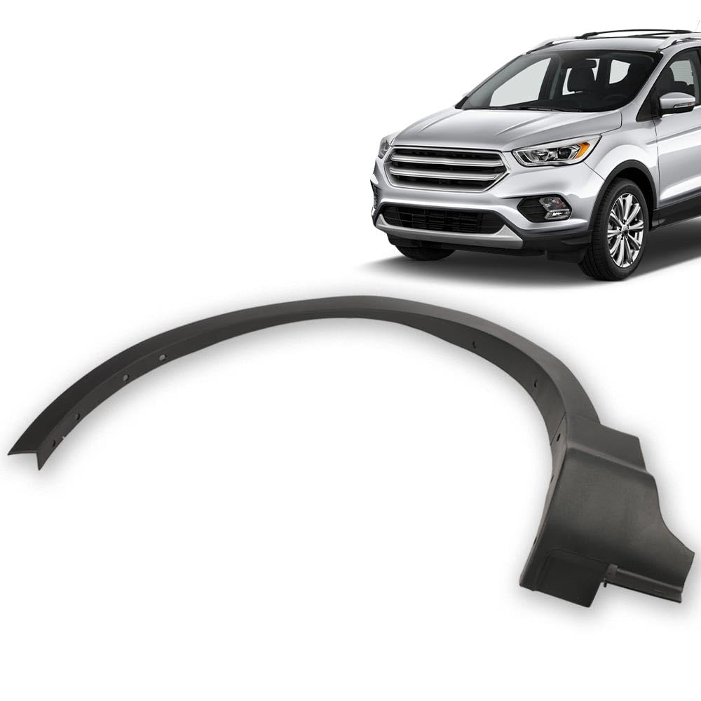 G-PLUS Fender Flare Compatible With Ford Escape 2013-2017, Wheel Well Arch Opening Molding Flares Black Wheel Cover Protector (1 x Front Left) CJ5Z-16268-AB